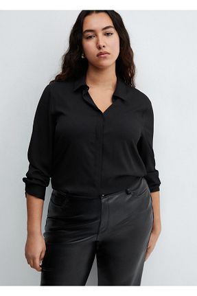 شلوار مشکی زنانه پلی استر MANGO - کد 839629771
