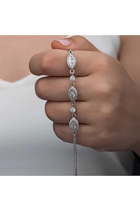 دستبند نقره رنگی زنانه 925 عیار sedu - کد 846089655