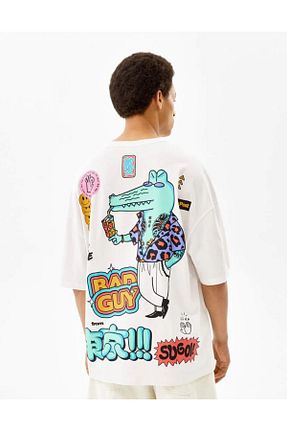 تیشرت سفید مردانه گشاد The Champ Clothing - کد 819092824