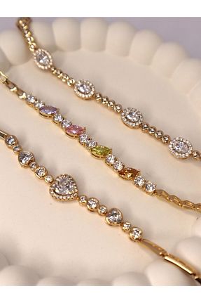 دستبند استیل (فولاد) طلائی زنانه استیل (فولاد) XUPING JEWELRY - کد 818776659