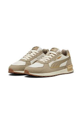 کفش اسنیکر طلائی زنانه بند دار Puma - کد 842041873