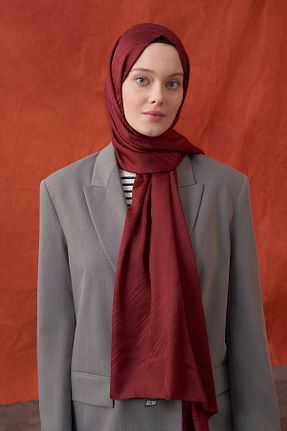 شال زرشکی زنانه پلی استر ARMANDA - کد 846061927