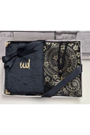 سجاده مشکی پلی استر hira tasarım - کد 808602227