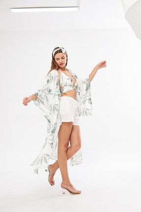 کیمونو و کافتان سفید زنانه ویسکون NOHA - کد 832346091