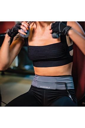 کیف کمری طوسی زنانه پارچه ای Freebelt - کد 47841798