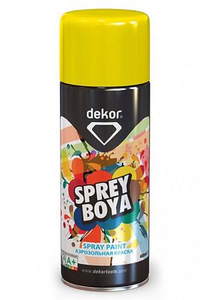 رنگ اسپری زرد Dekor - کد 647682626