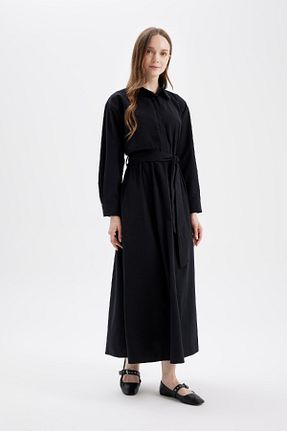 لباس حجاب مشکی زنانه رگولار Defacto - کد 845500655