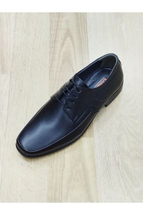 کفش کلاسیک مشکی مردانه چرم خالص Kardelen - کد 836951253