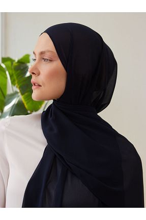 روسری سرمه ای شیفون Femple Modest - کد 838218558