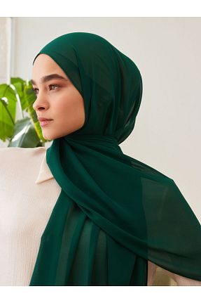 روسری سبز شیفون Femple Modest - کد 838224493