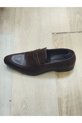 کفش کژوال قهوه ای مردانه چرم خالص LİCCAS - کد 846308651