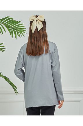 بلوز حجاب طوسی زنانه ویسکون Stilmony - کد 811089786