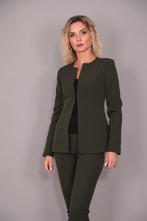 کت خاکی زنانه Blazer ÖNDER ÖZSOY - کد 757758924