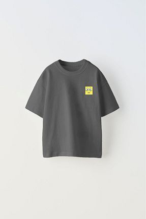 تیشرت طوسی بچه گانه اورسایز The Champ Clothing - کد 828611851