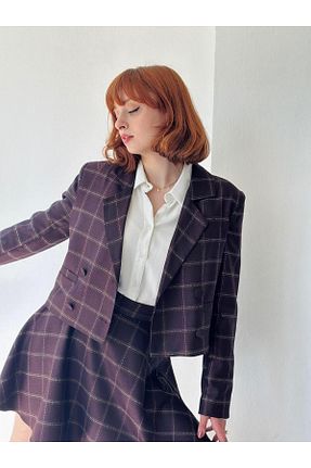 کت بنفش زنانه Blazer Retrobird - کد 834822907