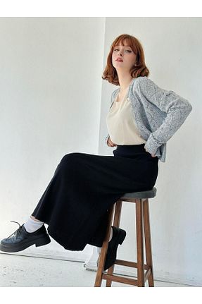دامن مشکی زنانه پارچه Retrobird - کد 833119258