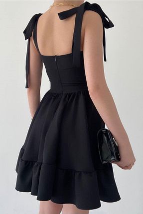 لباس مشکی زنانه بافتنی vuvutasarım - کد 839407291
