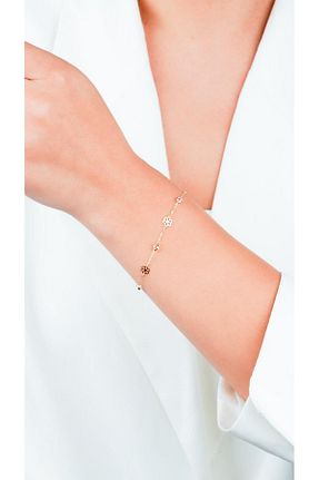 دستبند طلا طلائی زنانه 14 عیار hakan mücevherat - کد 830436741
