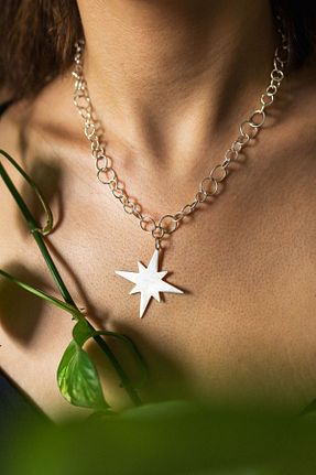 گردنبند نقره زنانه 925 عیار iz jewelry - کد 846436234