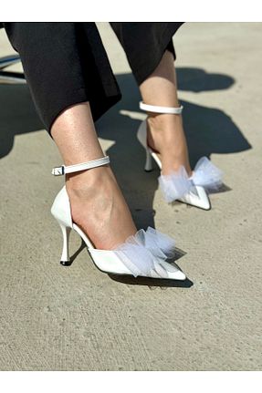 کفش مجلسی سفید زنانه چرم مصنوعی moderno shoes - کد 846440937