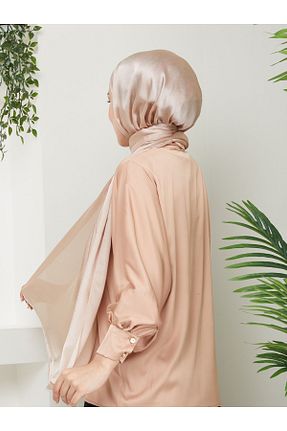 شال طلائی زنانه شیفون Golden Rose - کد 832456522