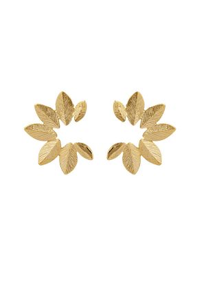 گوشواره جواهر طلائی روکش طلا ASYRA JEWELLERY - کد 785662752