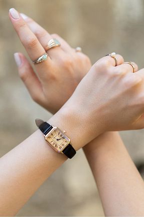 ساعت مچی مشکی زنانه 20-25 میلی متر Stil Noktası - کد 845793499