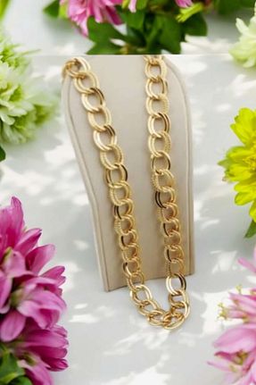 گردنبند استیل ( فولاد ) طلائی زنانه استیل ضد زنگ ÇEÇEN HOME - کد 846504305