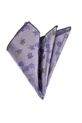 دستمال جیبی طوسی مردانه پارچه ای Exve Exclusive - کد 758888077