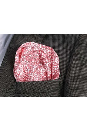 دستمال جیبی قرمز مردانه پارچه ای Exve Exclusive - کد 37122653