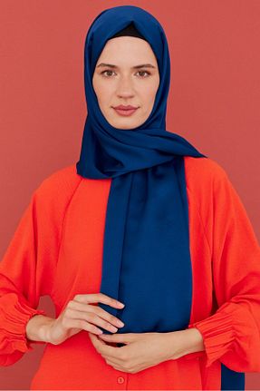شال آبی زنانه Medine İpeği MİRSOY SCARF - کد 846536800