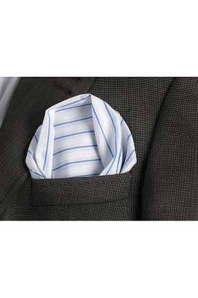 دستمال جیبی سفید مردانه پارچه ای Exve Exclusive - کد 35854027