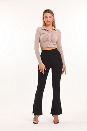 ساق شلواری مشکی زنانه بافت Butik Karaca - کد 213031210