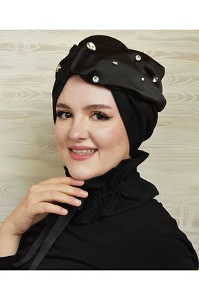 کلاه شنای حجاب مشکی زنانه MOR SALKIM HOME - کد 706081023