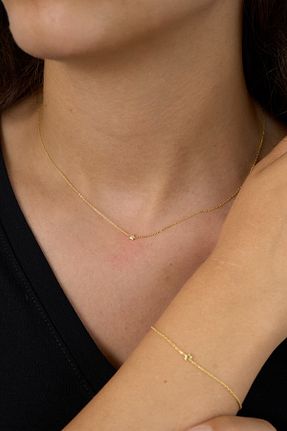 ست نقره طلائی زنانه زیرکن Elika Silver - کد 846675343