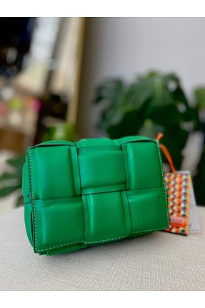 کیف دوشی سبز زنانه چرم مصنوعی Elegancia - کد 846669470