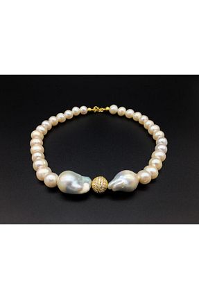 گردنبند مروارید سفید نقره Bayemeyc - کد 69018253