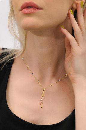 گردنبند طلا زرد زنانه 14 عیار myorogold - کد 124852283
