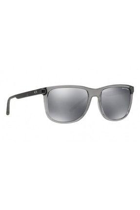 عینک آفتابی طوسی مردانه 57 Armani Exchange - کد 464041524