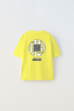 تیشرت زرد بچه گانه اورسایز The Champ Clothing - کد 831925702
