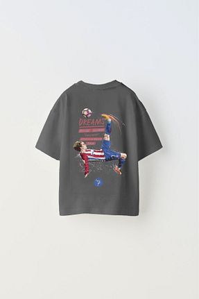 تیشرت طوسی بچه گانه گشاد The Champ Clothing - کد 838148229
