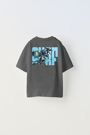 تیشرت طوسی بچه گانه اورسایز The Champ Clothing - کد 838240963