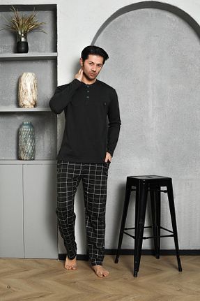 ست لباس راحتی خاکی مردانه %100 پنبه Ahengim Man - کد 808987297