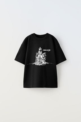 تیشرت مشکی بچه گانه اورسایز The Champ Clothing - کد 831794714