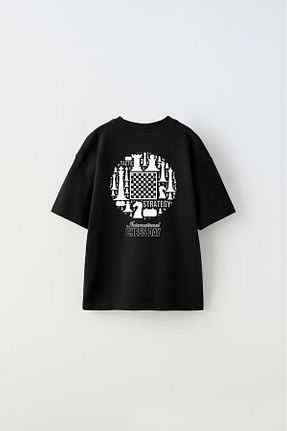 تیشرت مشکی بچه گانه اورسایز The Champ Clothing - کد 831922854