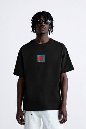 تیشرت مشکی مردانه گشاد The Champ Clothing - کد 828067504