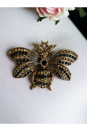 سنجاق سینه زرد زنانه فلزی FAYRA ACCESSORIES - کد 846416055