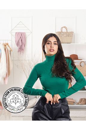 بادی سبز زنانه یقه ماهیگیر ALYA UNDERWEAR - کد 378774446