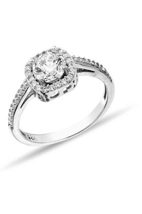انگشتر نقره زنانه زیرکن Metay Silver - کد 846441115