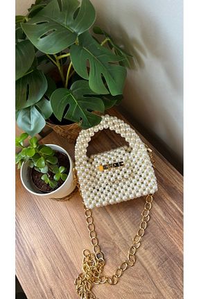 کیف دستی بژ زنانه ابعاد کوچک NY BAGS - کد 235630776
